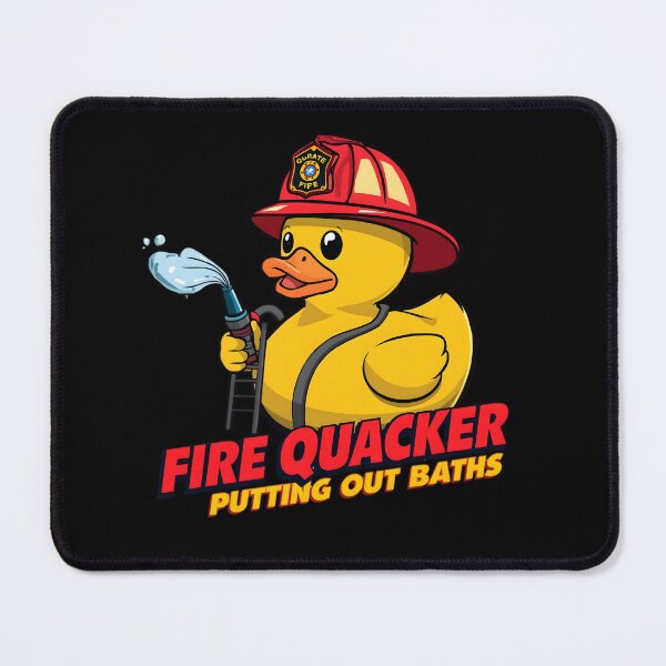 Item preview, Fire Quacker – Cute Firefighter Rubber Duck designed and sold by RubberQuack.
