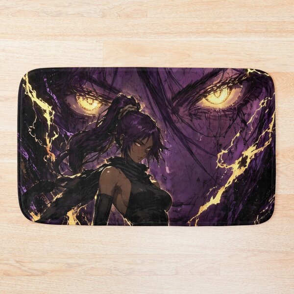 Item preview, Yoruichi Shihōin Glowing Eyes Purple Energy Aesthetic designed and sold by Dyan4.