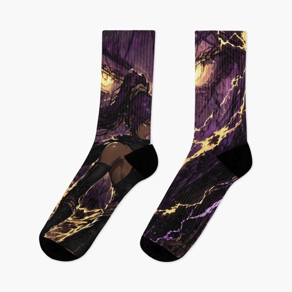 Item preview, Yoruichi Shihōin Glowing Eyes Purple Energy Aesthetic designed and sold by Dyan4.