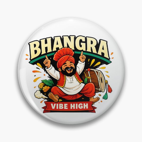 Item preview, Bhangra Vibe High Punjabi Dance Logo designed and sold by FEEL GOOD CLUB DESIGNS.