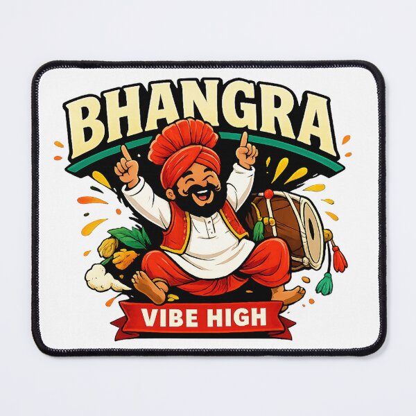 Item preview, Bhangra Vibe High Punjabi Dance Logo designed and sold by FEEL GOOD CLUB DESIGNS.