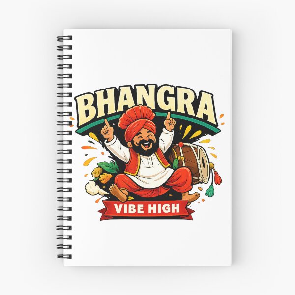 Item preview, Bhangra Vibe High Punjabi Dance Logo designed and sold by FEEL GOOD CLUB DESIGNS.