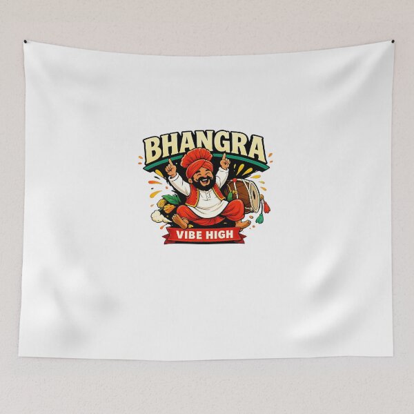 Item preview, Bhangra Vibe High Punjabi Dance Logo designed and sold by FEEL GOOD CLUB DESIGNS.