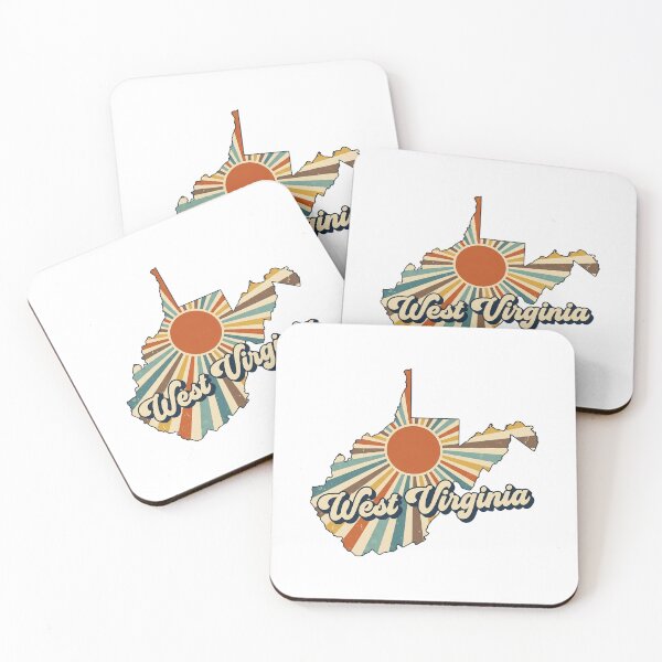 Item preview, West Virginia Retro Sunset State Silhouette – Vintage Distressed Design designed and sold by Paper Drip.