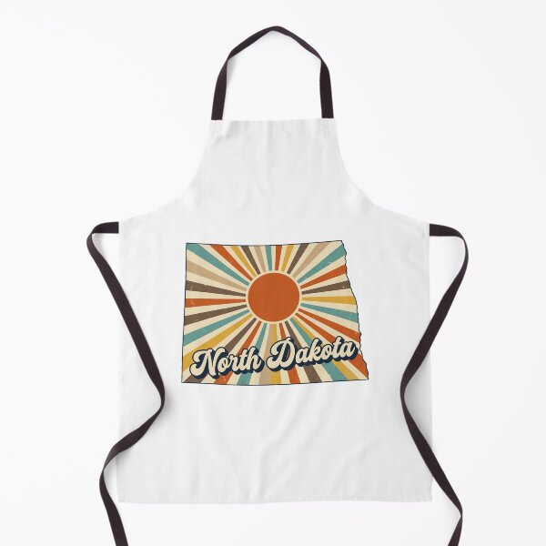Item preview, North Dakota Retro Sunset State Silhouette – Vintage Distressed Design designed and sold by Paper Drip.