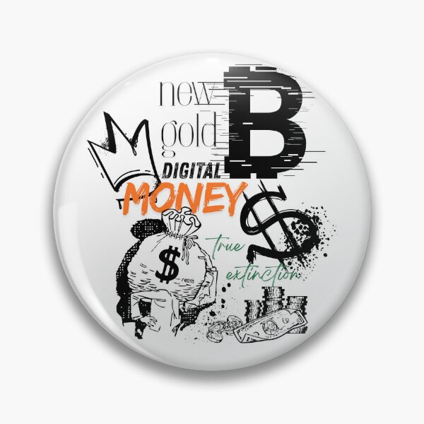 Aperçu de l'œuvre L'argent numérique : le nouvel or - Urban Crypto Collage créée et vendue par re2m.
