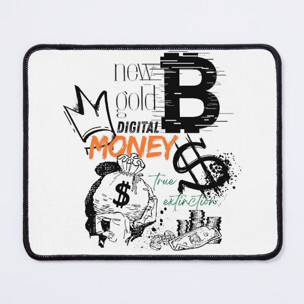 Item preview, Digital Money: The New Gold - Urban Crypto Collage designed and sold by re2m.
