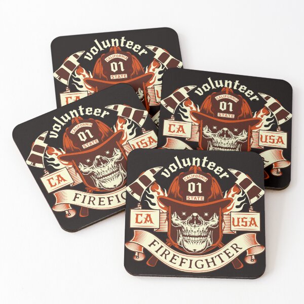 Item preview, Volunteer California Firefighter designed and sold by CattlettArt.