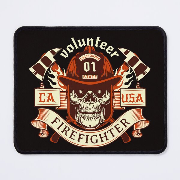 Item preview, Volunteer California Firefighter designed and sold by CattlettArt.