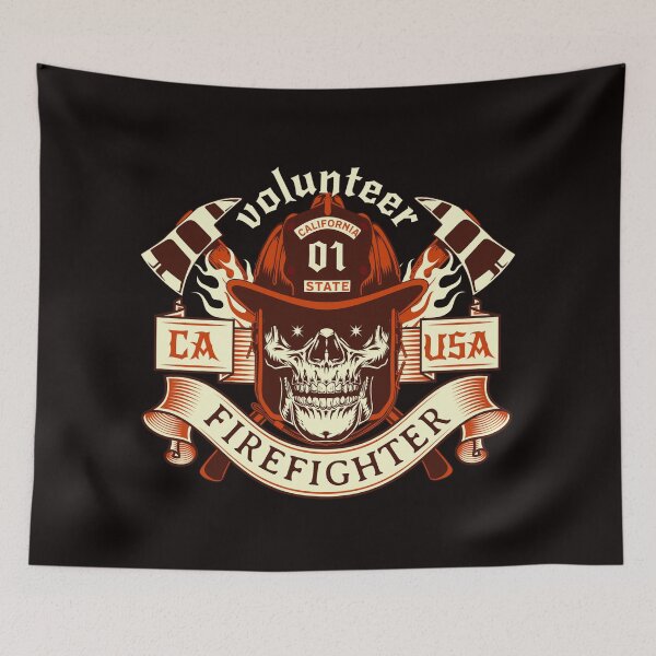 Item preview, Volunteer California Firefighter designed and sold by CattlettArt.