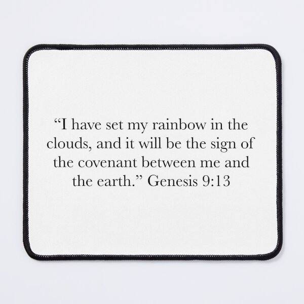 Item preview, Genesis 9:13 Rainbow Bible Verse, Scripture Design designed and sold by The Prose Atelier.