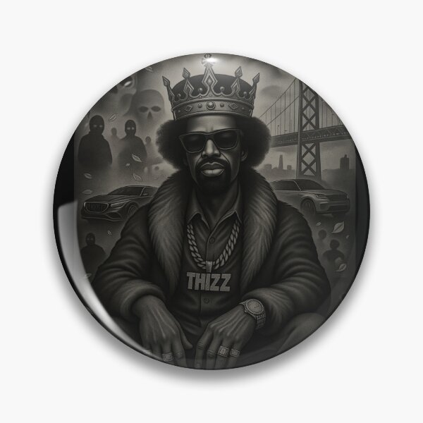 Item preview, Mac Dre King of Vallejo Tattoo Art – Thizz Nation Hyphy Legend Chicano Style Tribute Poster designed and sold by DyfunctionalTee.