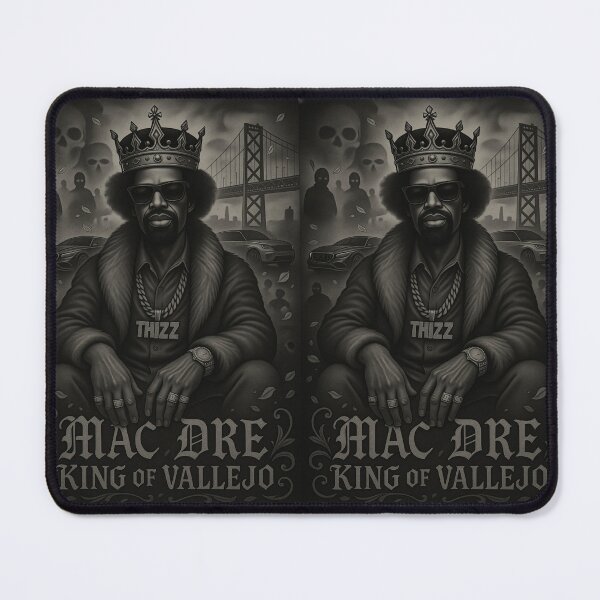 Item preview, Mac Dre King of Vallejo Tattoo Art – Thizz Nation Hyphy Legend Chicano Style Tribute Poster designed and sold by DyfunctionalTee.