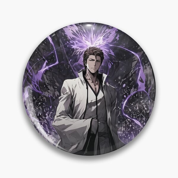 Item preview, Sōsuke Aizen Shadow Ascension Anime Art – Dark Purple Aura Bleach Villain Aesthetic designed and sold by Dyan4.