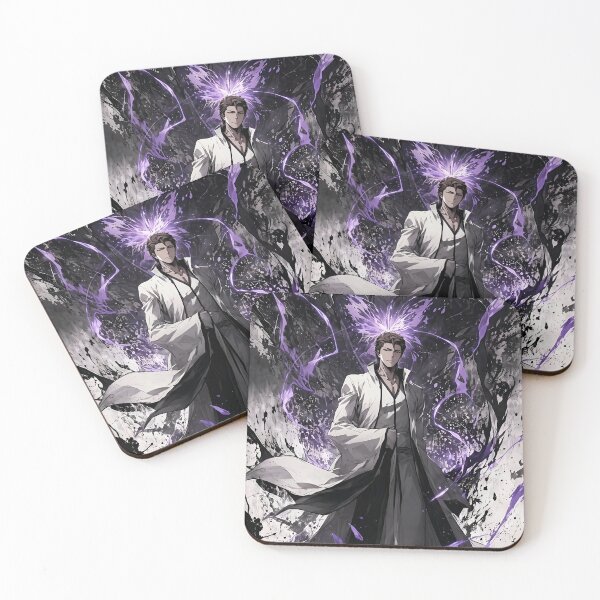 Item preview, Sōsuke Aizen Shadow Ascension Anime Art – Dark Purple Aura Bleach Villain Aesthetic designed and sold by Dyan4.
