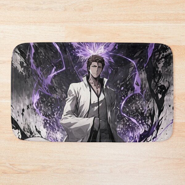 Item preview, Sōsuke Aizen Shadow Ascension Anime Art – Dark Purple Aura Bleach Villain Aesthetic designed and sold by Dyan4.