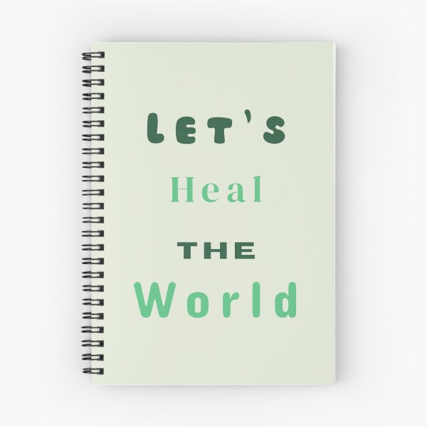 Item preview, Let's Heal The World Stickers Prints Posters Wall Art Magnet Home Coffee Cup Decoration TShirt Stationary Notebook Magnet Hat Kitchen Work School Office Redbubble Shop designed and sold by Saritas Boutique Shop.