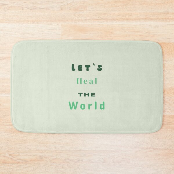 Item preview, Let's Heal The World Stickers Prints Posters Wall Art Magnet Home Coffee Cup Decoration TShirt Stationary Notebook Magnet Hat Kitchen Work School Office Redbubble Shop designed and sold by Saritas Boutique Shop.