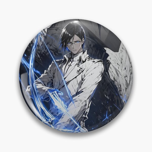 Item preview, Uryū Ishida Quincy Power Awakening Anime Art – Blue Spirit Energy Bleach Aesthetic  designed and sold by Dyan4.