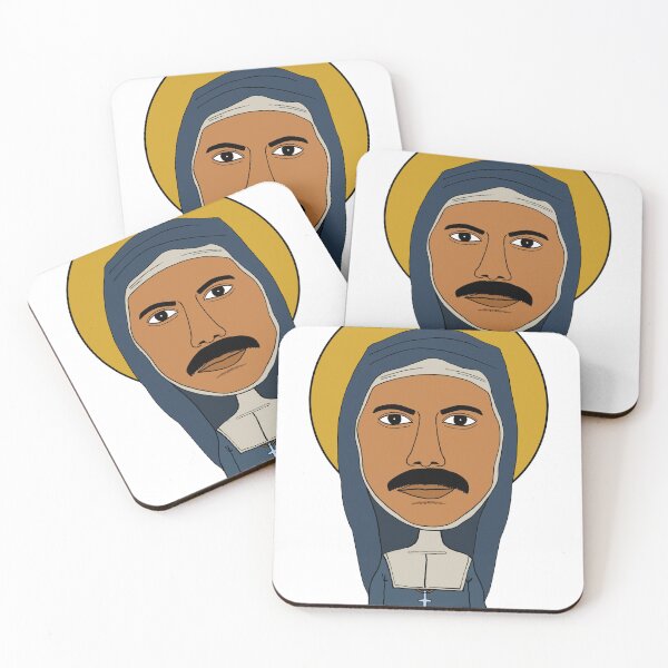Item preview, A hand-drawn portrait of Freddie dressed as a nun. Fan art. designed and sold by Eric Sintès.