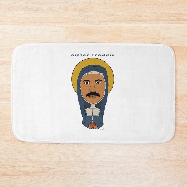 Item preview, A hand-drawn portrait of Freddie dressed as a nun. Fan art. designed and sold by Eric Sintès.