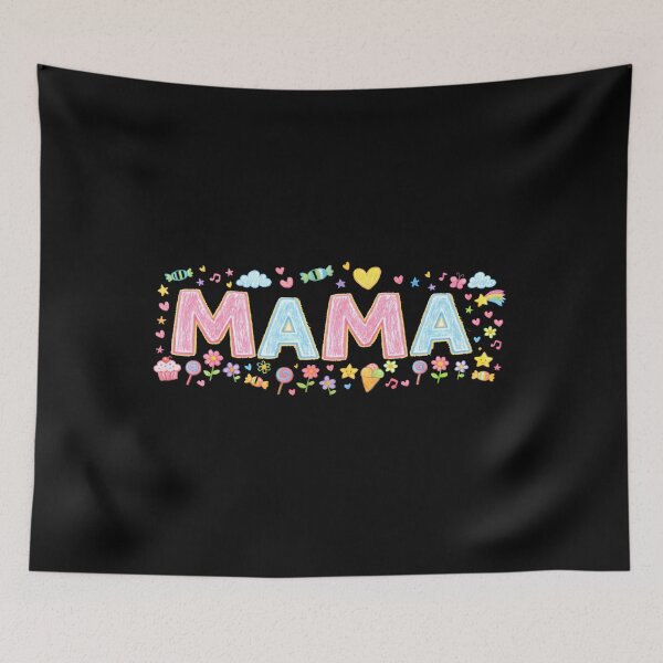 Item preview, Colorful MAMA Design for Mom, Mother's Day Gift, Cute Mama Sublimation PNG, Sweet Candy Flowers Rainbow Art designed and sold by Lozarux.