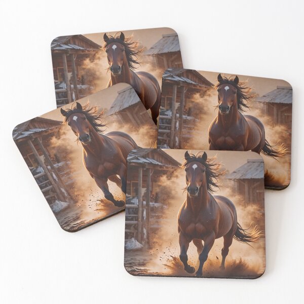 Item preview, Running Horse Wall Art, Western Ranch Print, Rustic Equestrian Decor designed and sold by BeautifulVirtues.