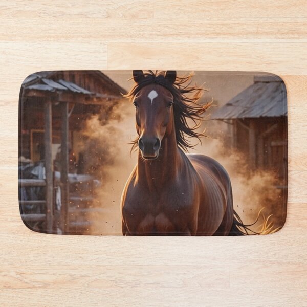 Item preview, Running Horse Wall Art, Western Ranch Print, Rustic Equestrian Decor designed and sold by BeautifulVirtues.