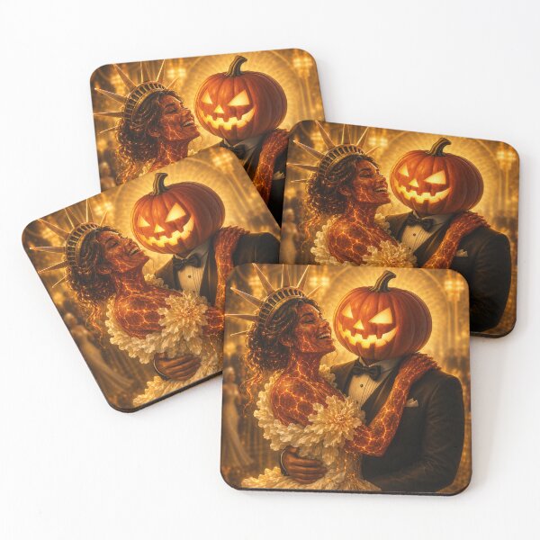 Item preview, Headless Horseman Lady Liberty Dance - Volcanic Halloween Fantasy Art designed and sold by TheHorsemanRidesAgain.