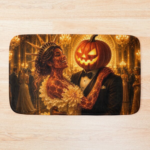 Item preview, Headless Horseman Lady Liberty Dance - Volcanic Halloween Fantasy Art designed and sold by TheHorsemanRidesAgain.