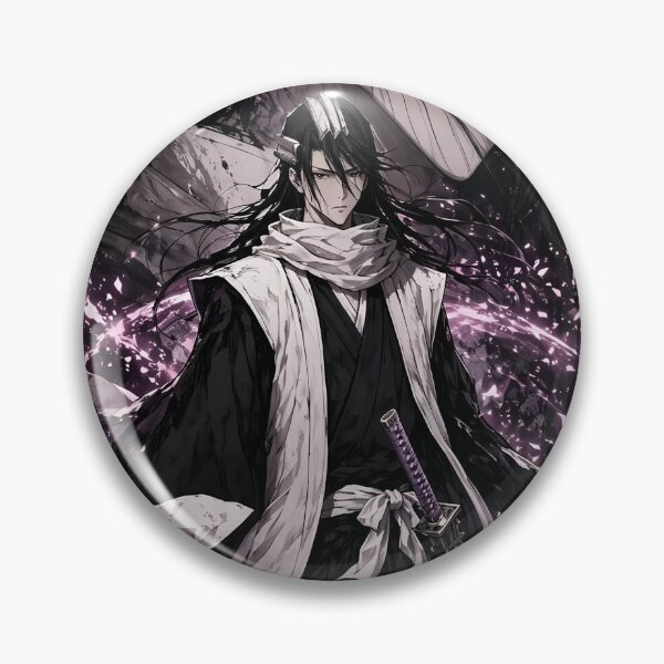 Item preview, Byakuya Kuchiki Elegant Shadow Aura Anime Art – Purple Energy Bleach Captain designed and sold by Dyan4.