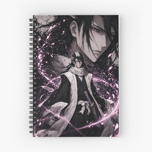 Item preview, Byakuya Kuchiki Elegant Shadow Aura Anime Art – Purple Energy Bleach Captain designed and sold by Dyan4.