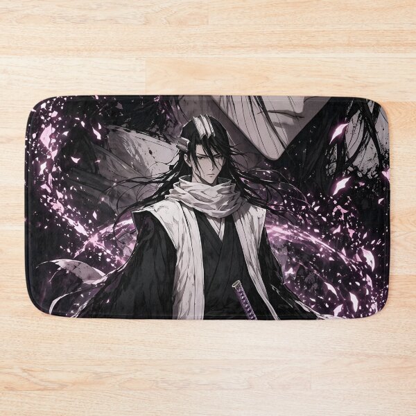 Item preview, Byakuya Kuchiki Elegant Shadow Aura Anime Art – Purple Energy Bleach Captain designed and sold by Dyan4.