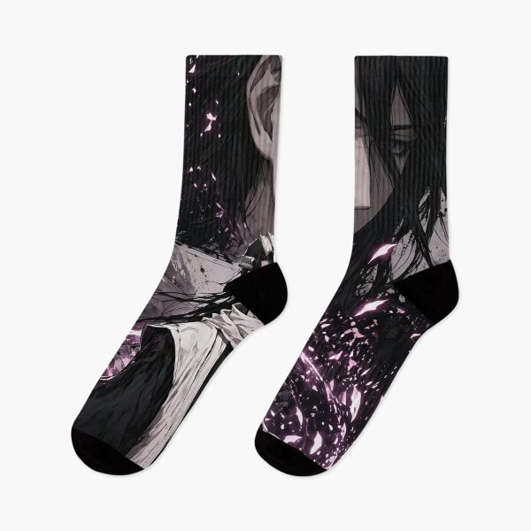Item preview, Byakuya Kuchiki Elegant Shadow Aura Anime Art – Purple Energy Bleach Captain designed and sold by Dyan4.