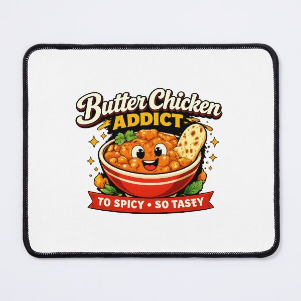 Item preview, Butter Chicken Addict Funny Indian Food Lover designed and sold by FEEL GOOD CLUB DESIGNS.