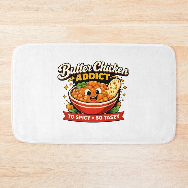 Item preview, Butter Chicken Addict Funny Indian Food Lover designed and sold by FEEL GOOD CLUB DESIGNS.