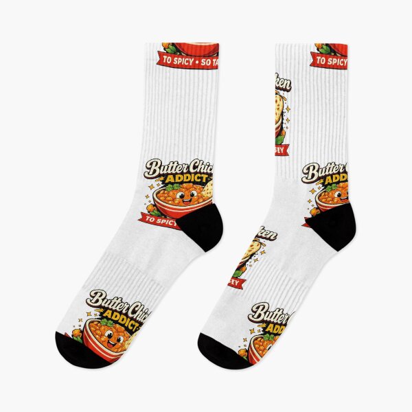 Item preview, Butter Chicken Addict Funny Indian Food Lover designed and sold by FEEL GOOD CLUB DESIGNS.
