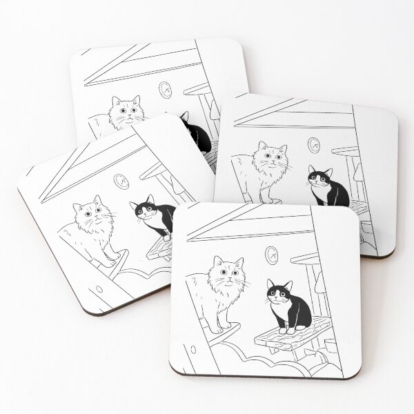 Item preview, Two Kitties Noticed You There designed and sold by CoolCatsCo.