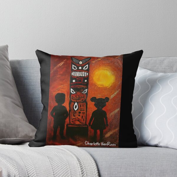 Item preview,  Tribal pole by Charlotte VanRoss  designed and sold by Charlotte VanRoss fine art.