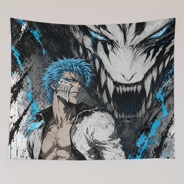Item preview, Grimmjow Jaegerjaquez Hollow Rage – Bleach Anime Dark Aesthetic Art designed and sold by Dyan4.