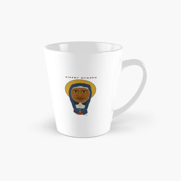 Item preview, A hand-drawn portrait of Aretha in a nun's habit. Fan art. designed and sold by Eric Sintès.