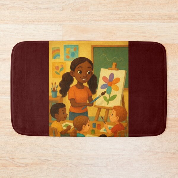 Item preview, A unique teacher with no hands. Teaching her students art by Charlotte VanRoss  designed and sold by Charlotte VanRoss fine art.