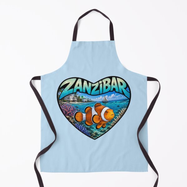 Item preview, Zanzibar - Clownfish Tropical Reef Heart Shape designed and sold by Myra365Art.
