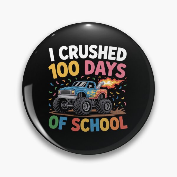 Item preview, 100 Days of School Monster Truck 100th Day of School Kids designed and sold by BlassmausArt.