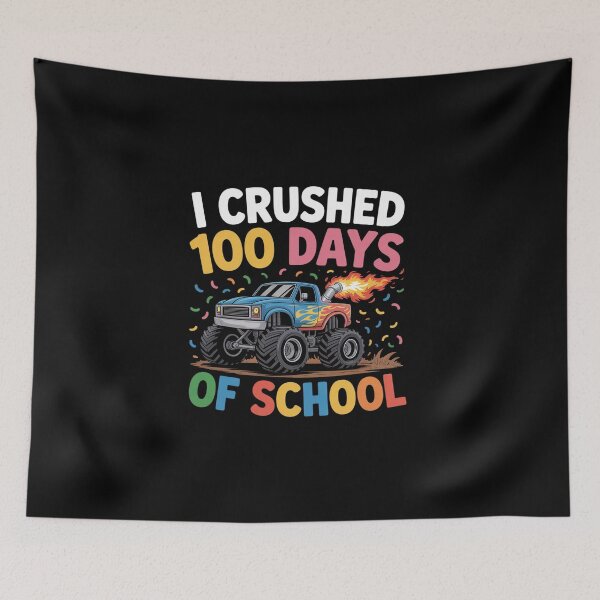 Item preview, 100 Days of School Monster Truck 100th Day of School Kids designed and sold by BlassmausArt.