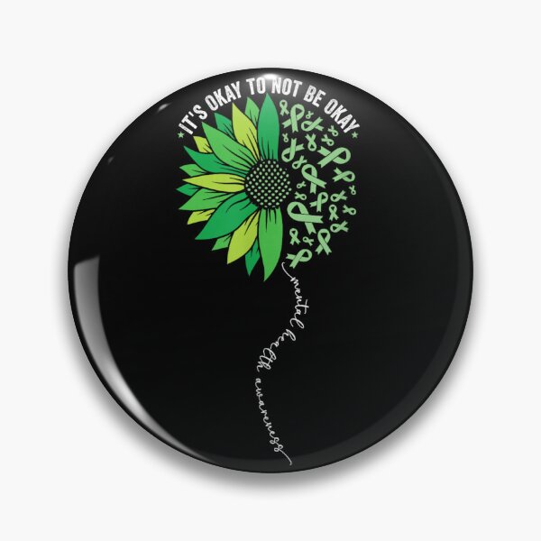 Item preview, Sunflower Mental Health Awareness Its Okay To Not Be Okay Ribbon Art designed and sold by Capisedo.