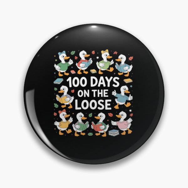 Item preview, 100 Days On-The-Loose -Goose Teacher Girl Kid 100th Day designed and sold by BlassmausArt.