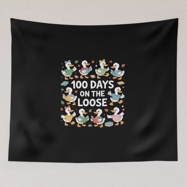 Item preview, 100 Days On-The-Loose -Goose Teacher Girl Kid 100th Day designed and sold by BlassmausArt.