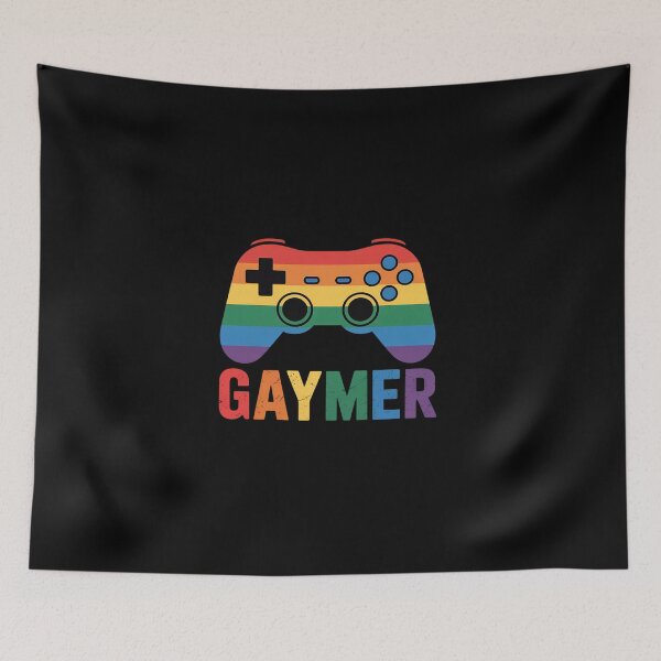 Item preview, Gaymer Gamer Gay Pride LGBT Lesbian Rainbow Flag designed and sold by BlassmausArt.