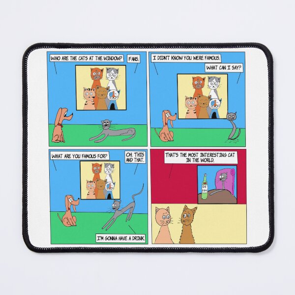 Item preview, You're Famous | Humor Famous Cat Webcomic | El Boxa designed and sold by ElBoxa.